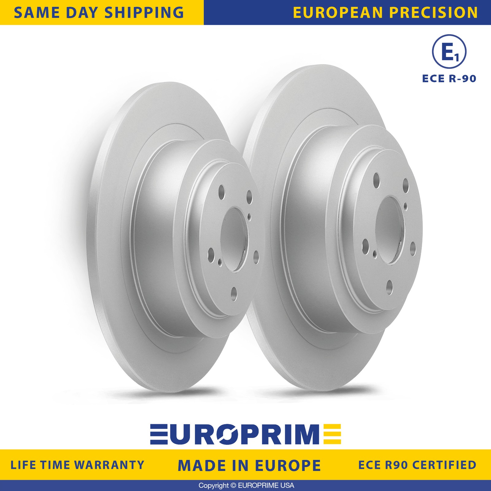 11.4 in Rear Brake Rotors Set for 03-06 Subaru Baja 00-04 Subaru Legacy Outback