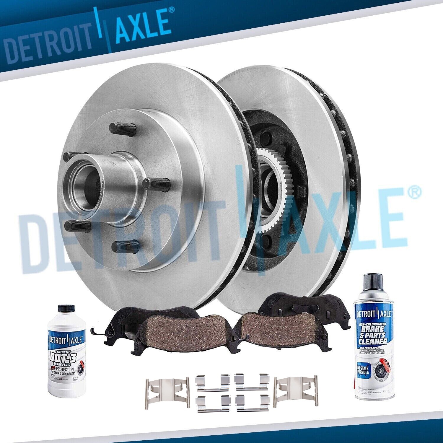261mm Front Rotors + Brake Pads for 1998-2000 Mazda B2500 B3000 2WD Ford Ranger