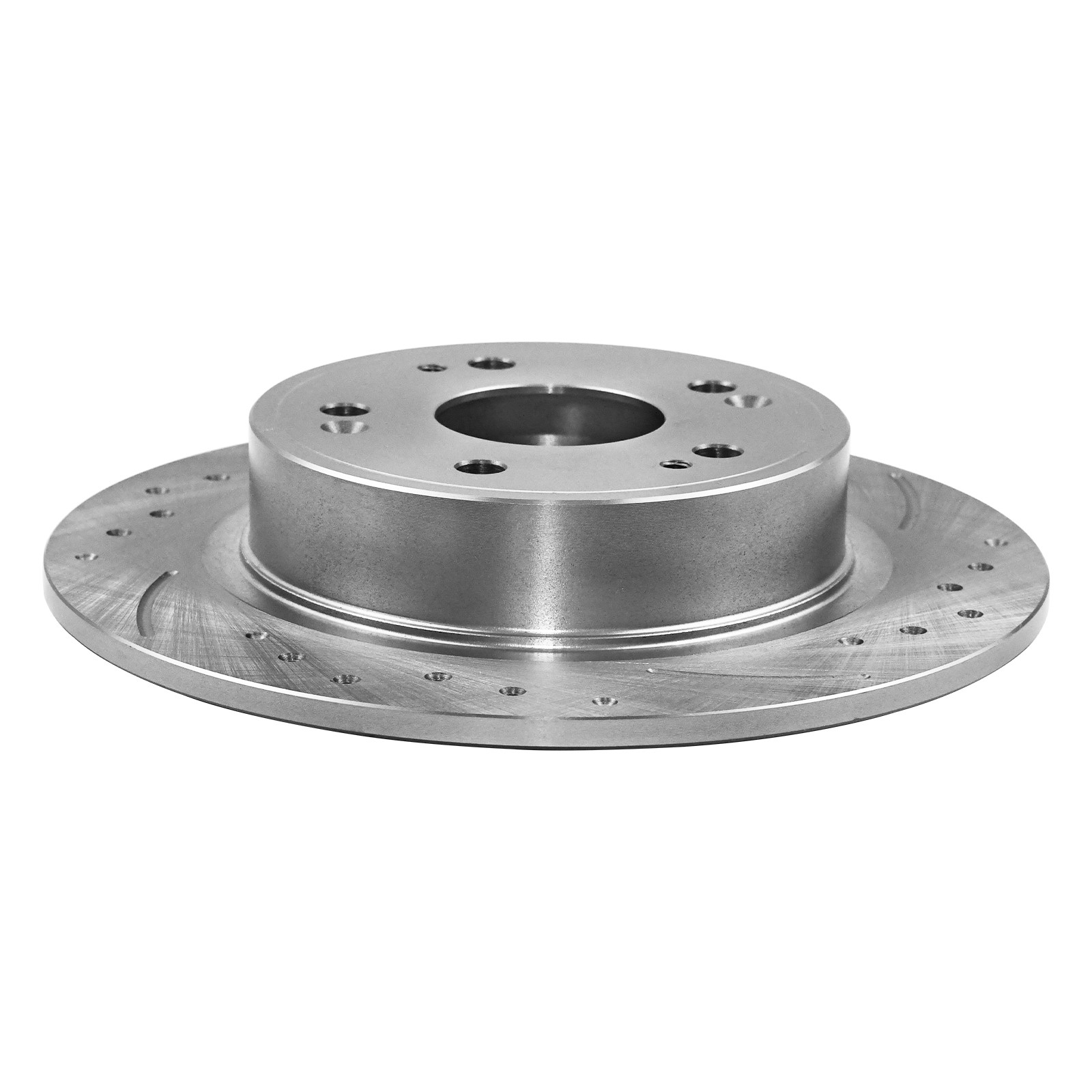 Front Rear Drilled Slotted Brake Rotors Ceramic Pads for 08-17 Honda Accord 2.4L