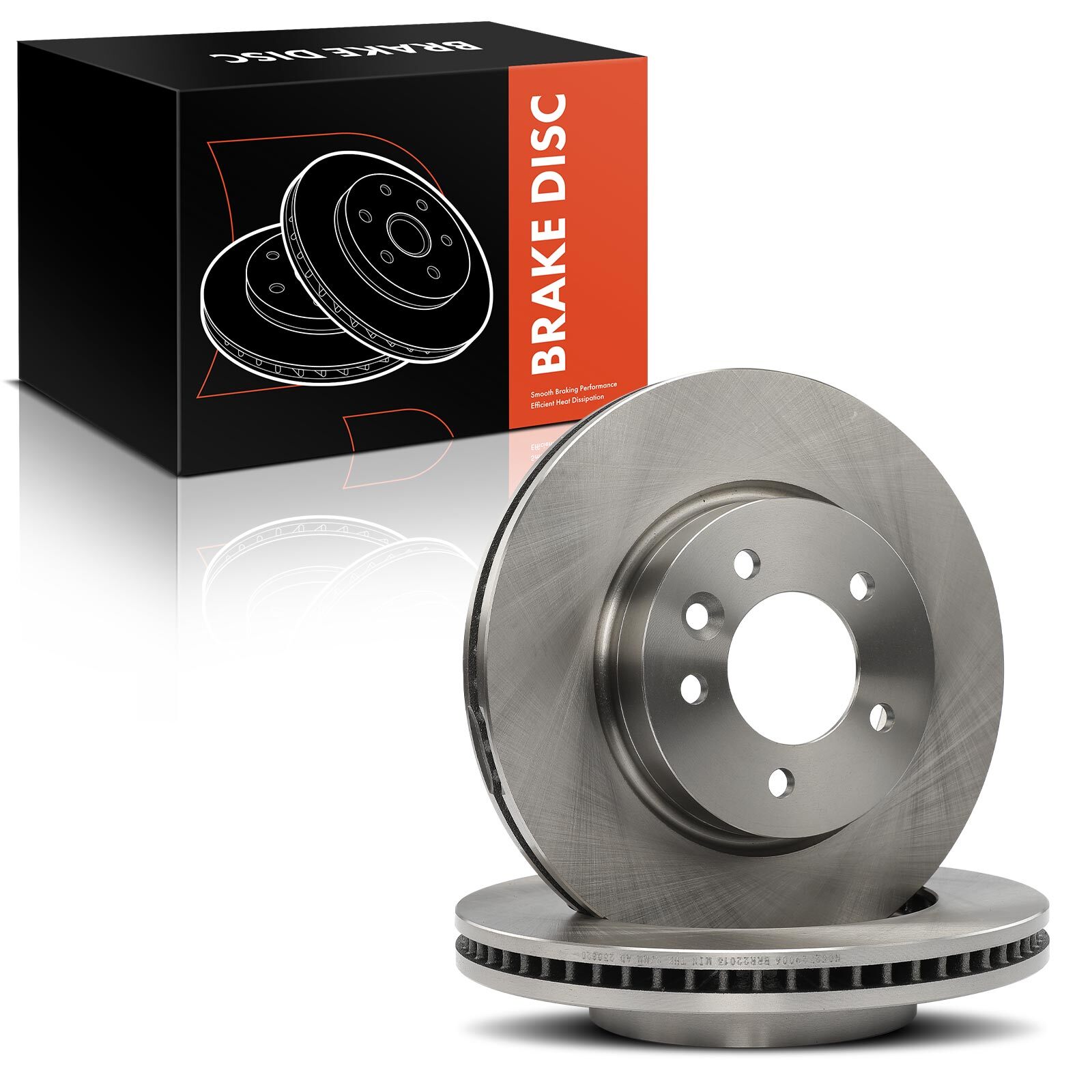 2Pcs 317 mm Front LH & RH Disc Brake Rotors for Land Rover LR3 2005-2009 V6 4.0L