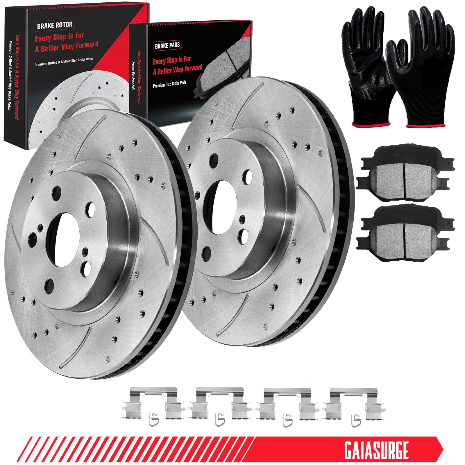 Front Brake Rotors Ceramic Pads for 2000-2005 Toyota Celica 2005-2010 Scion tC
