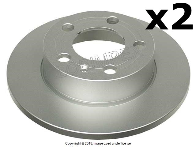 AUDI TT (2000-2006) Brake Disc REAR LEFT & RIGHT ATE COATED +1 YEAR WARRANTY