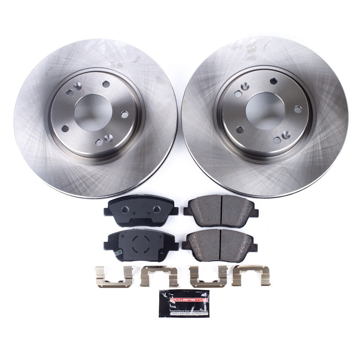 KOE5376 Powerstop 4-Wheel Set Brake Disc and Pad Kits Front & Rear for Optima