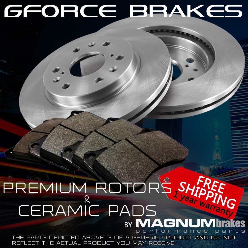 Front Premium Rotors & Ceramic Pads for 2003-2005 Dodge Neon SRT4 rear disc
