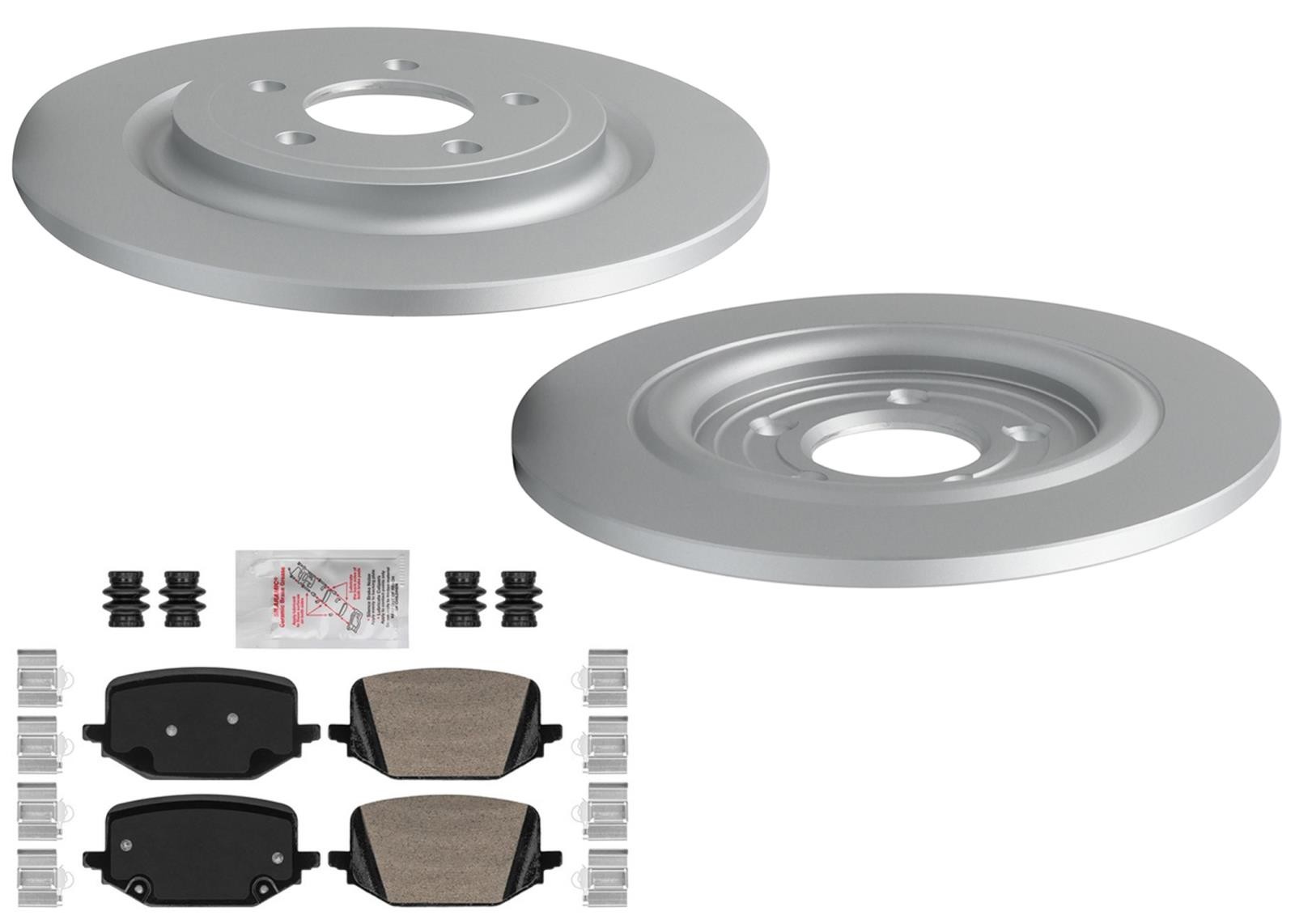 Rear Coated 320MM Solid Brake Rotors & Brake Pads fits Ford Explorer 2020-2025