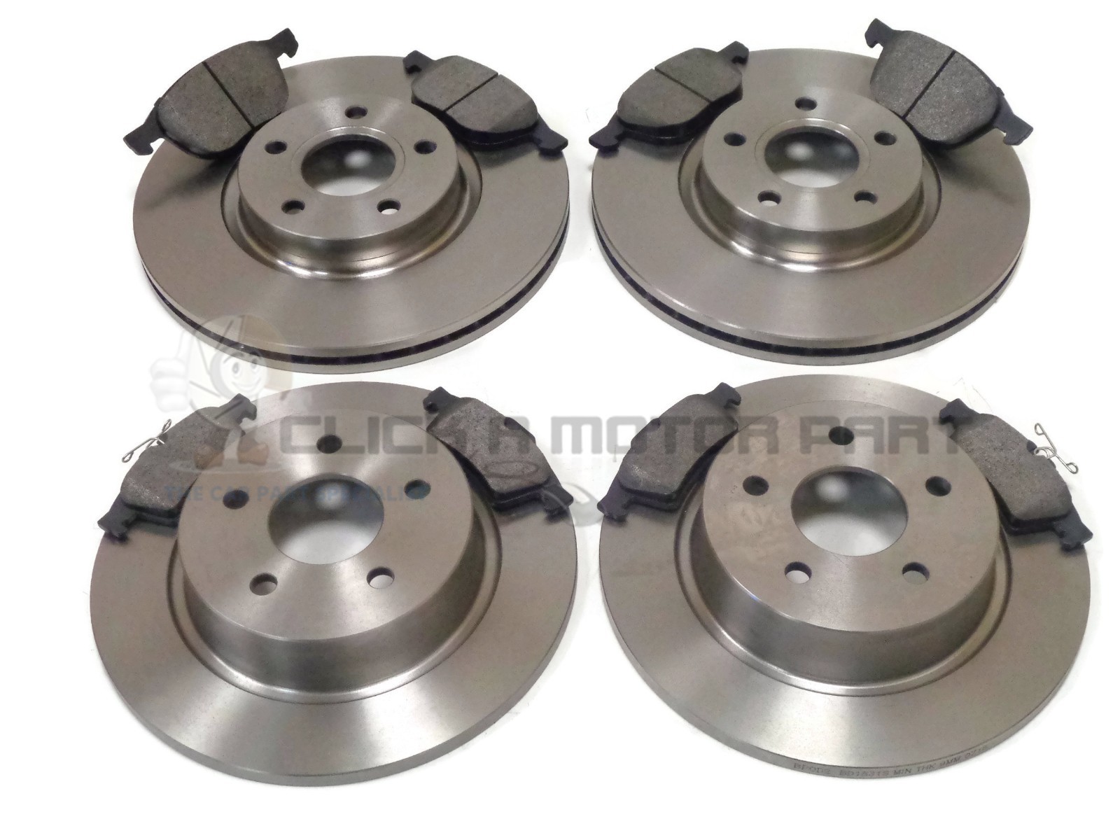 FRONT AND REAR BRAKE DISCS & PADS SET NEW FOR MAZDA 3 2.0 16v & SPORT 2003-2009