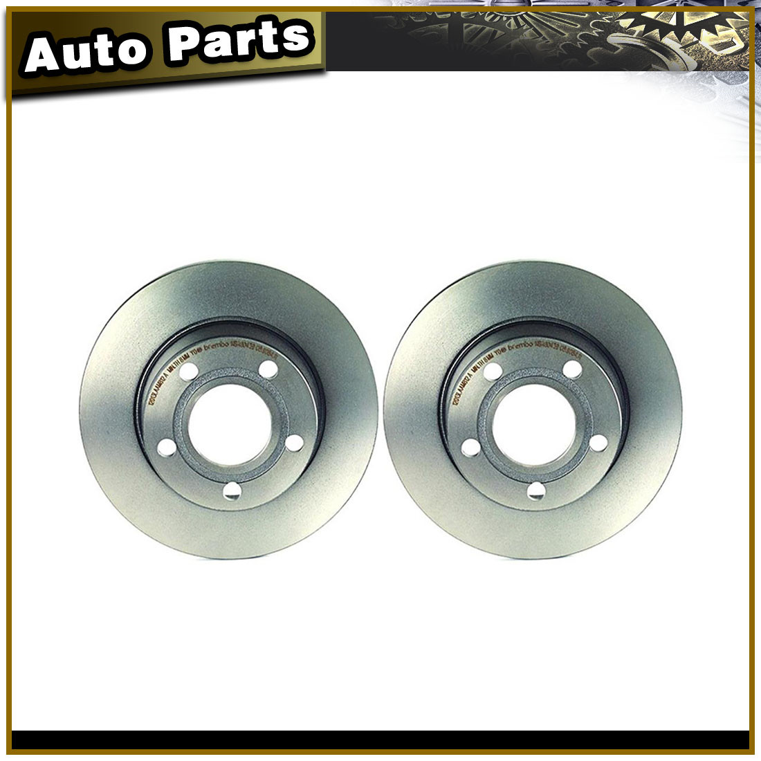 2x Brembo Rear Brake Rotors For 2000-2004 Audi A6 Quattro