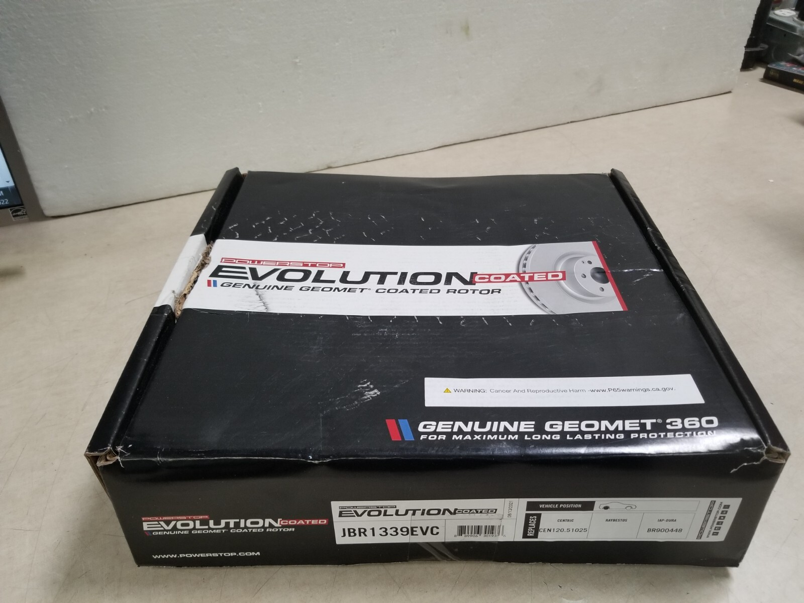 Power Stop JBR1339EVC Evolution Coated Rotor for Rear Hyundai Santa Fe