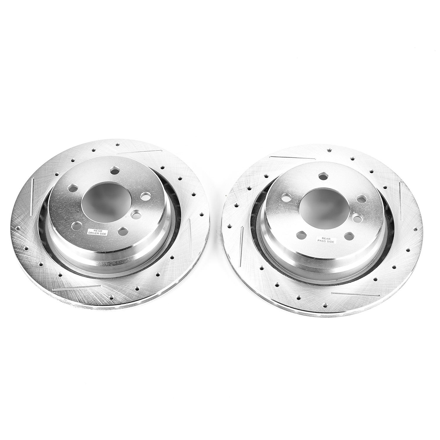 PowerStop Evolution Drilled And Slotted Rotors Pair Rear For BMW M3