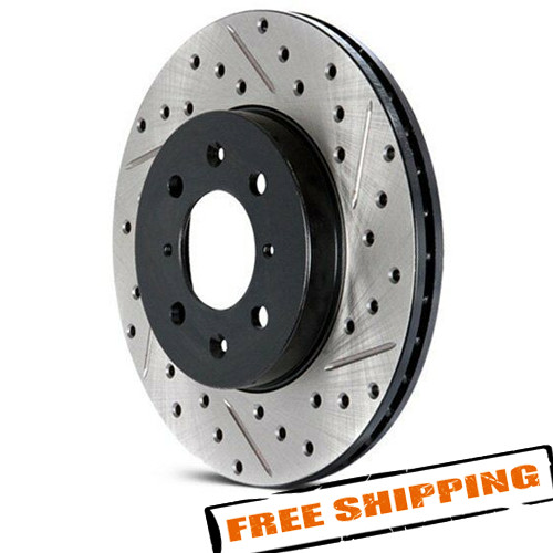 StopTech 127.34145L Drilled/Slotted Rear Brake Rotor for 17-19 BMW M240i xDrive