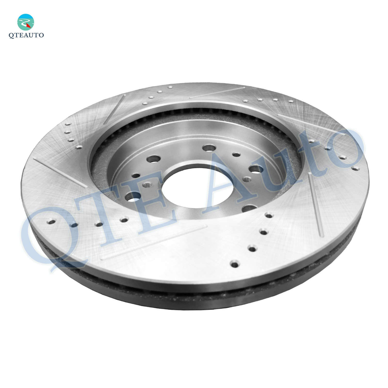 1P Front Right 329.95 Drilled Brake Rotor For 2007 Chevy Silverado 1500 Classic