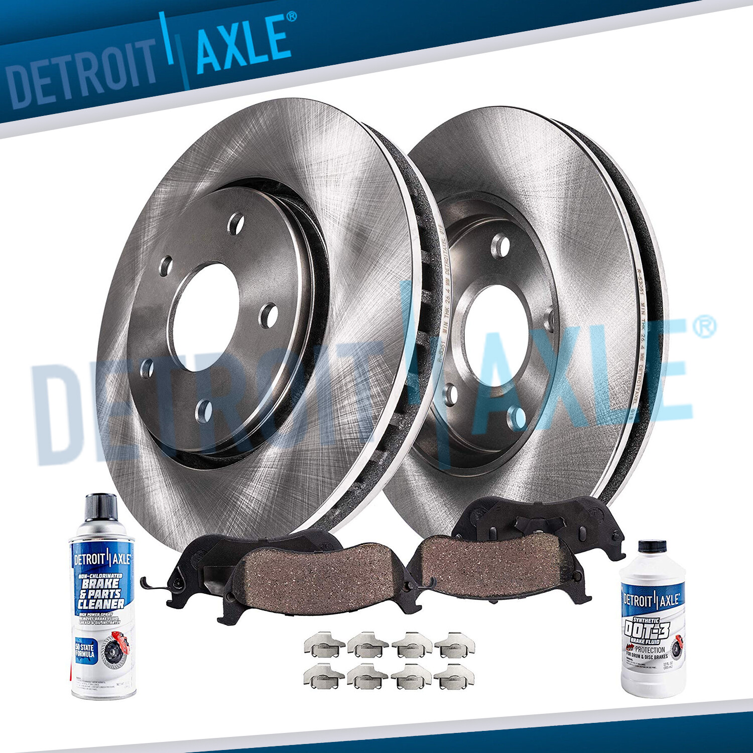 316mm Front Disc Rotors Ceramic Brake Pads for 2013-2016 Ford Fusion Lincoln MKZ