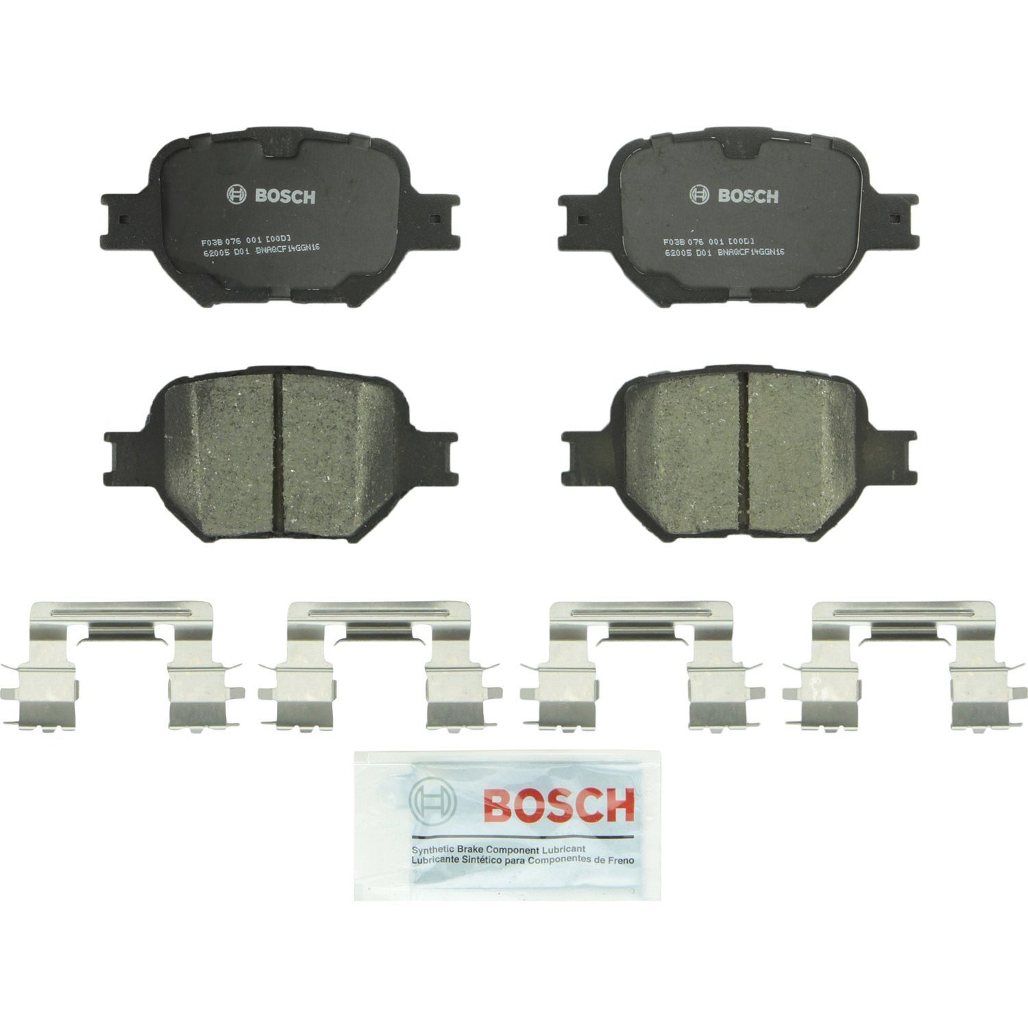Bosch OEM Front & Rear Ceramic Brake Pads Kit For 2005-2010 Scion tC 9 Yr Warran