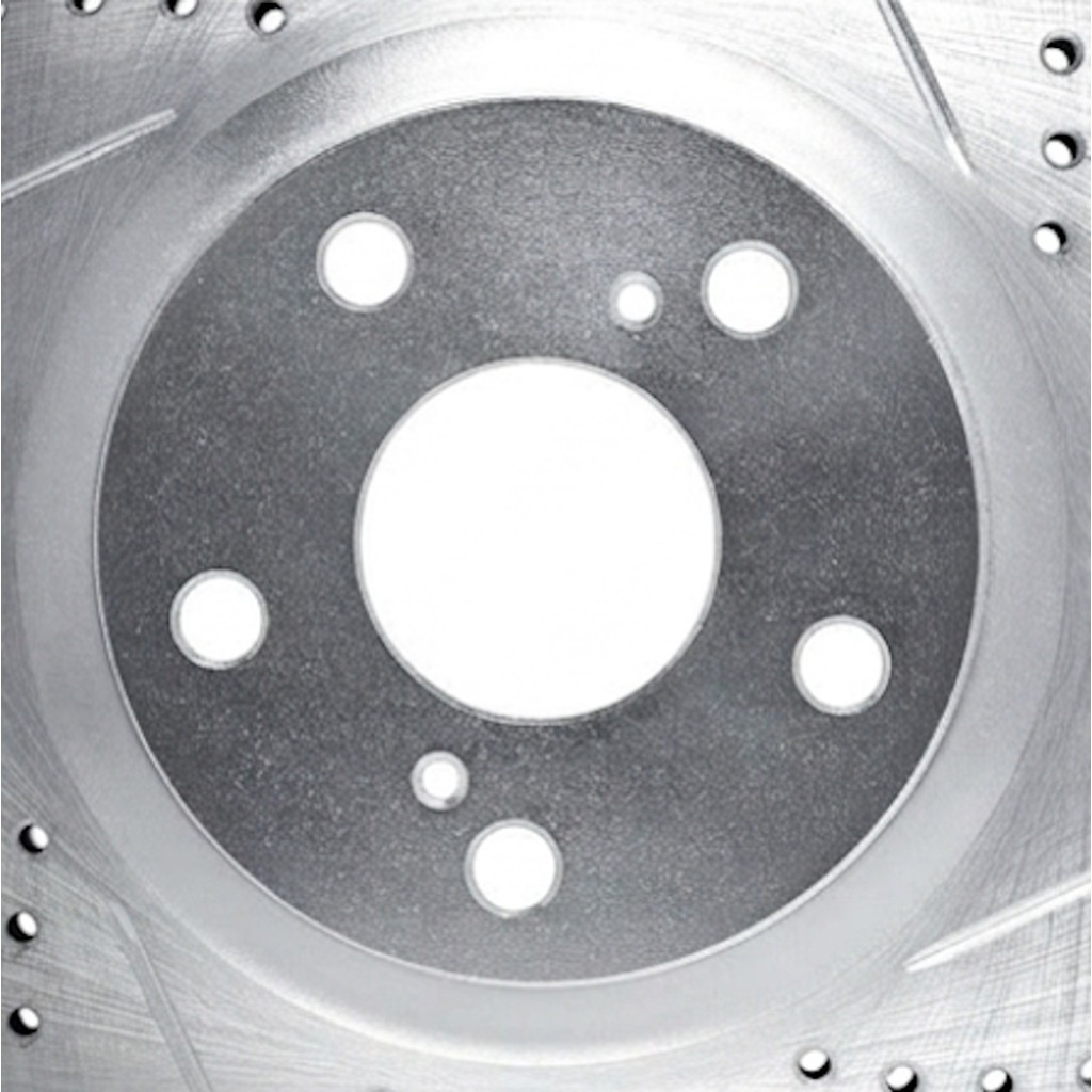 For BMW X5 2019-2023 Rotor Set Front | Cast Iron | Silver | Drilled and Slotted