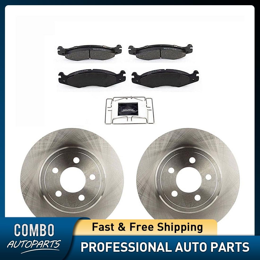 Front Disc Brake Rotors + Brake Pads for AM General Hummer 5.7L 1995 1996