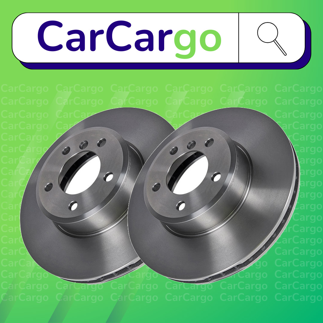 Premium Vented Front Brake Discs Pair BMW 5 Series 525xd 2007-2008 324 mm