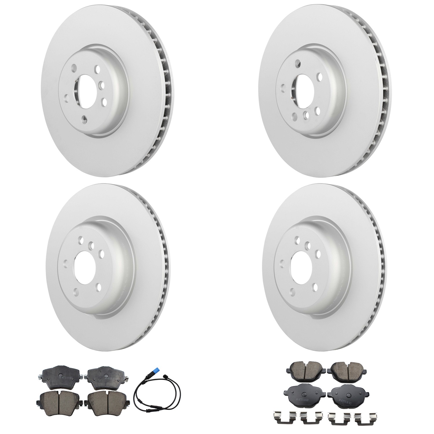 Bosch Front Rear Rotor Akebono EURO Ceramic Brake Pad Kit for BMW G01 X3 SUV