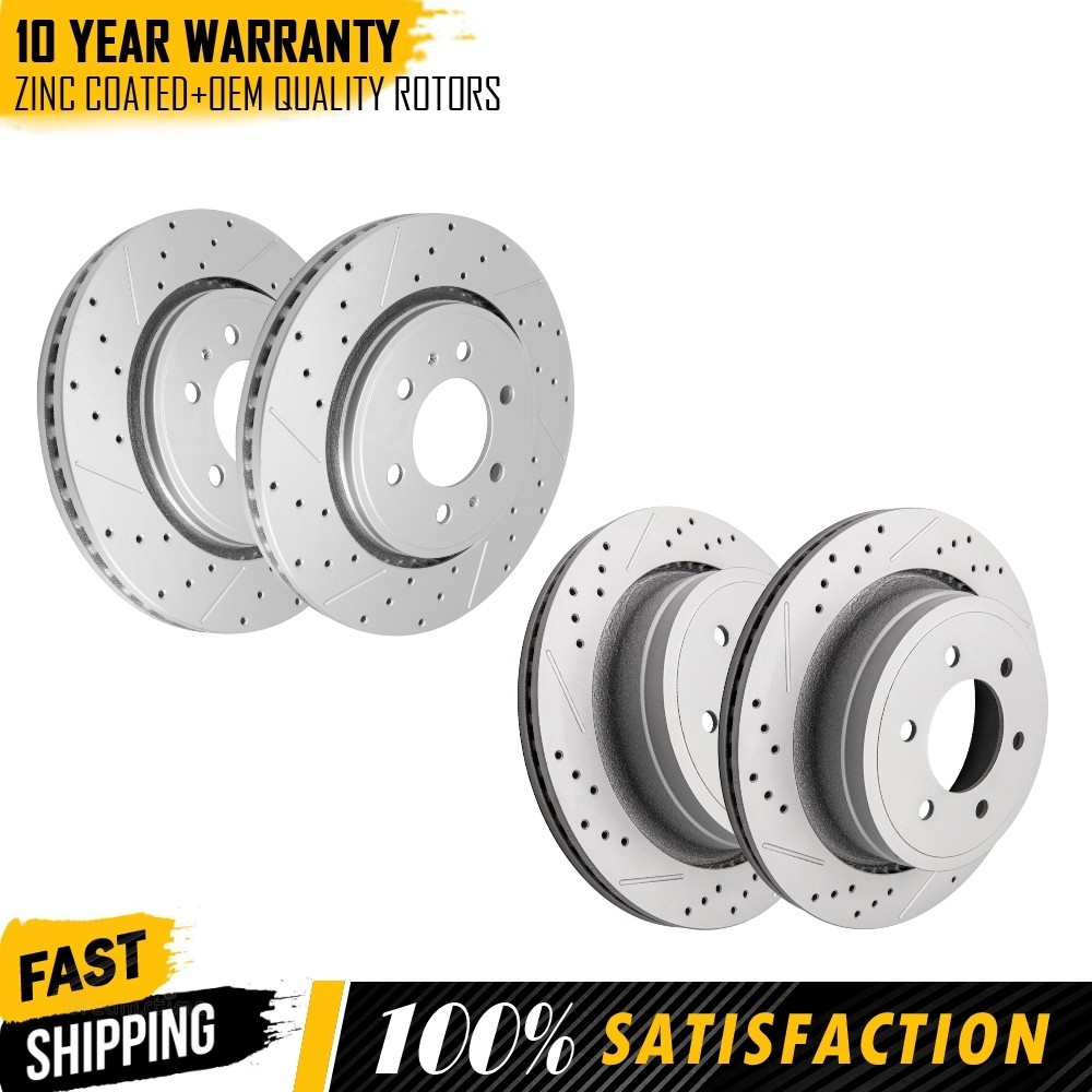 Front and Rear Brake Disc Rotors Set For Ford F-150 2012 2013 2014 2015 – 2020