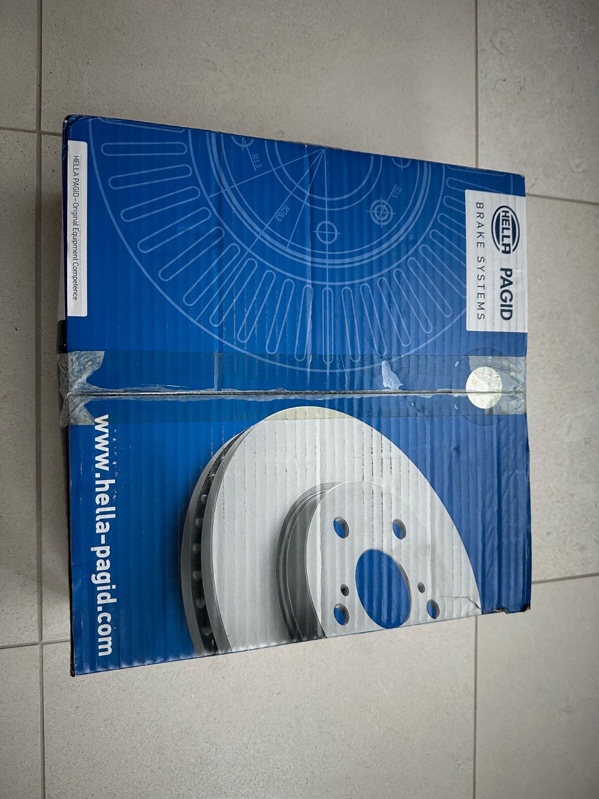 BMW TWO Disc Brake Rotors Hella-PAGID 355123231 (NIB sold in pair-Made in Italy)