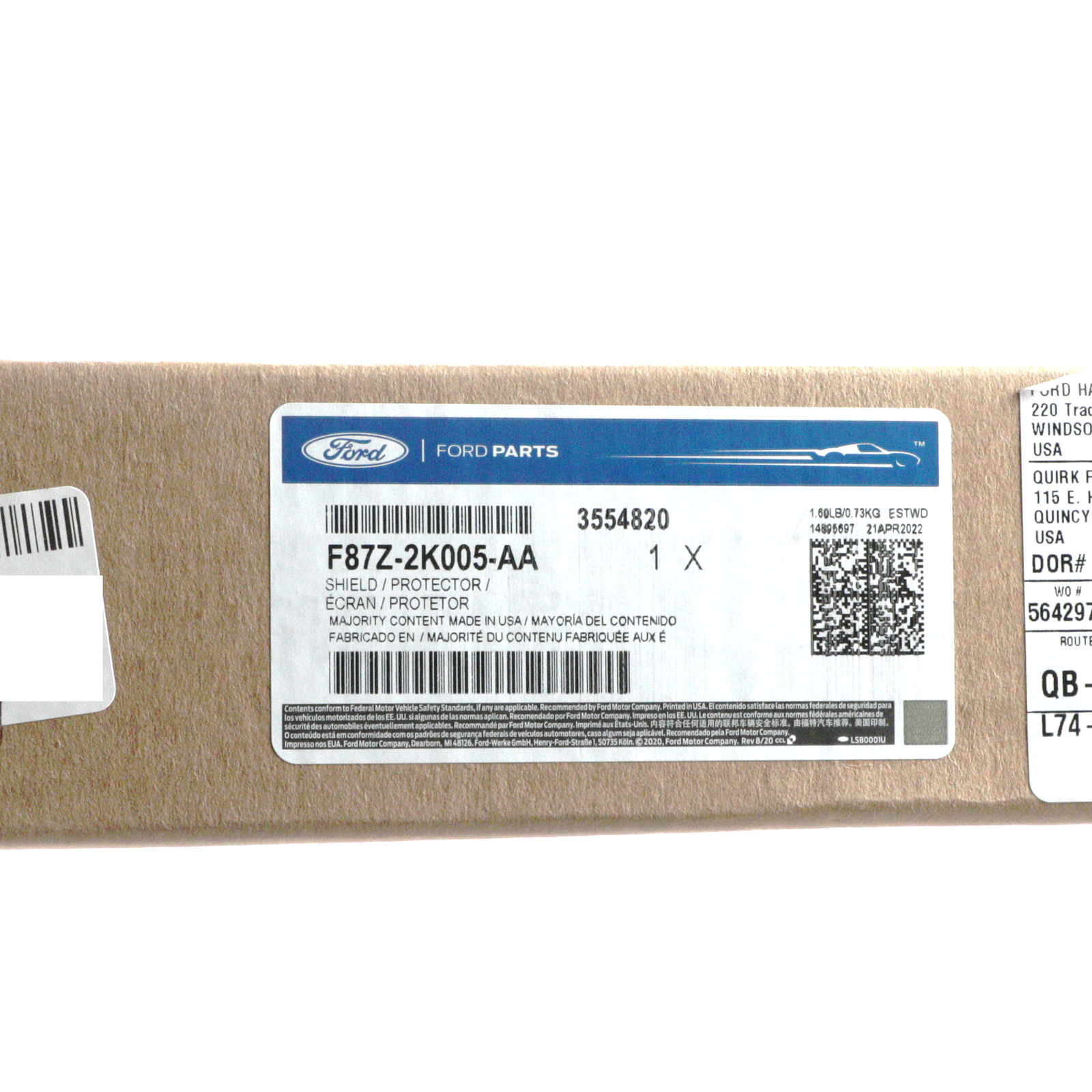 NEW OEM 1998-2002 Ford Ranger Left Front Driver Side Brake Shield Splash Cover