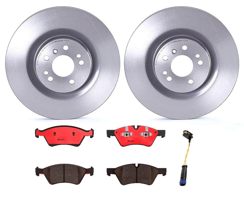 Brembo Front Brake Kit Ceramic Pads Disc Vented Rotors for Mercedes X164 W164