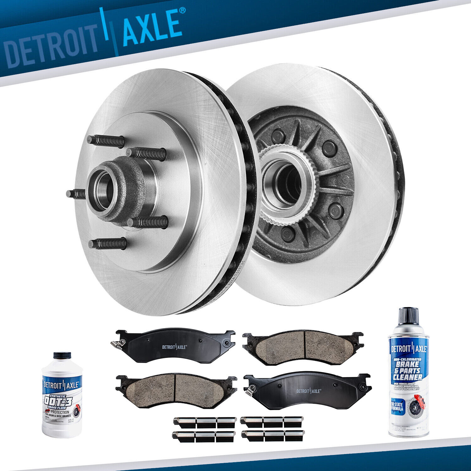 Front Brake Rotors + Pad Kit Brake for Navigator Expedition Rotors Brakes Pads