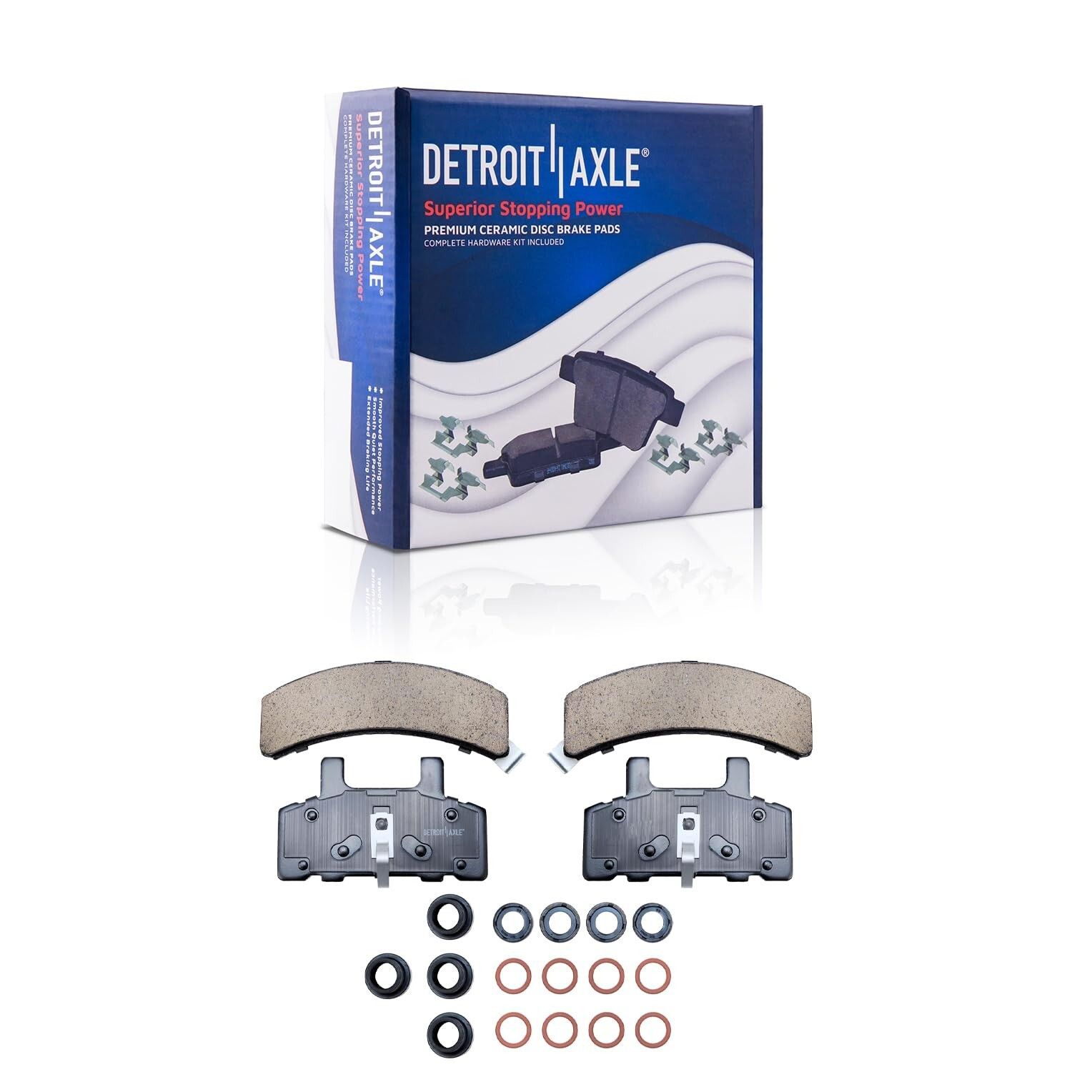 4WD Front Rotors Brake Pads Rear Drums Shoes Kit for 1994 – 1999 Dodge Ram 1500