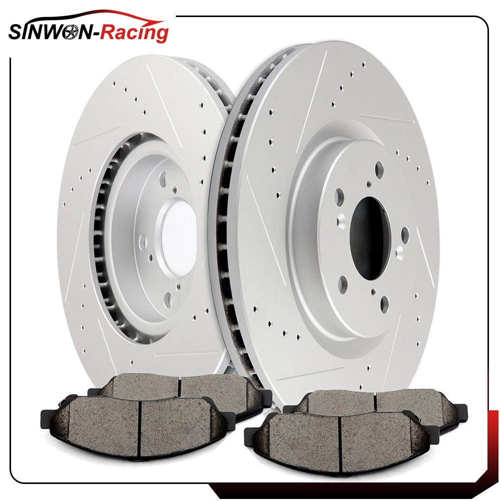 Front 330 mm Brake Discs Rotors And Ceramic Pads Kit Fits 10 11 12 13 Acura ZDX