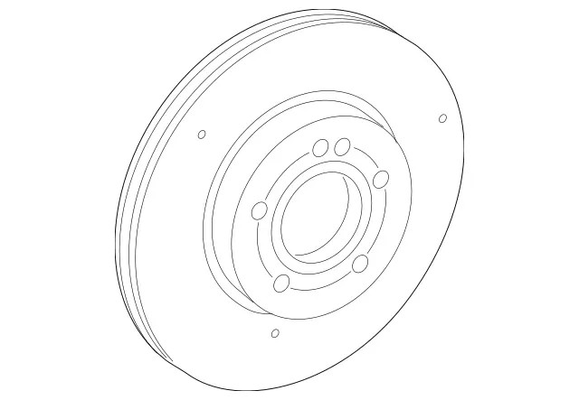 Genuine Mercedes-Benz Brake Disk Vented 247-421-20-12-07