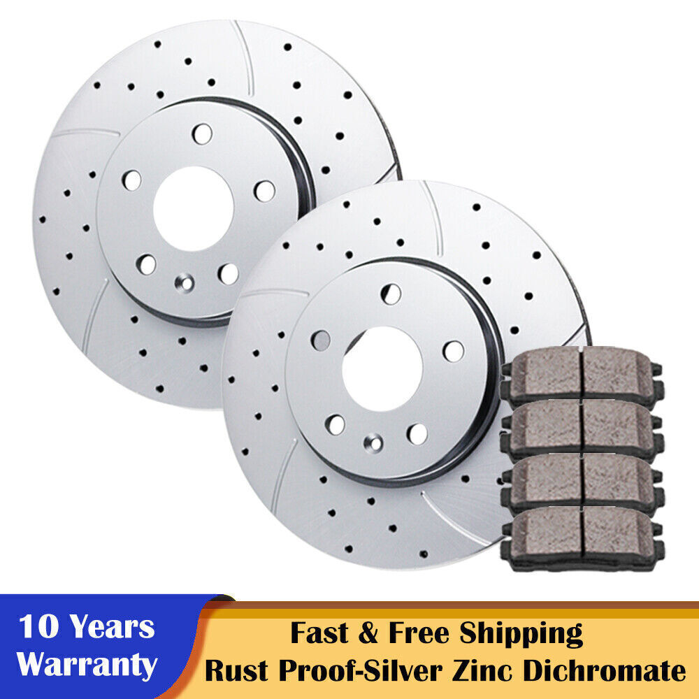 12.65” Front Rotors and Brake Pads Brakes Kits for Chevy Equinox Impala MALIBU
