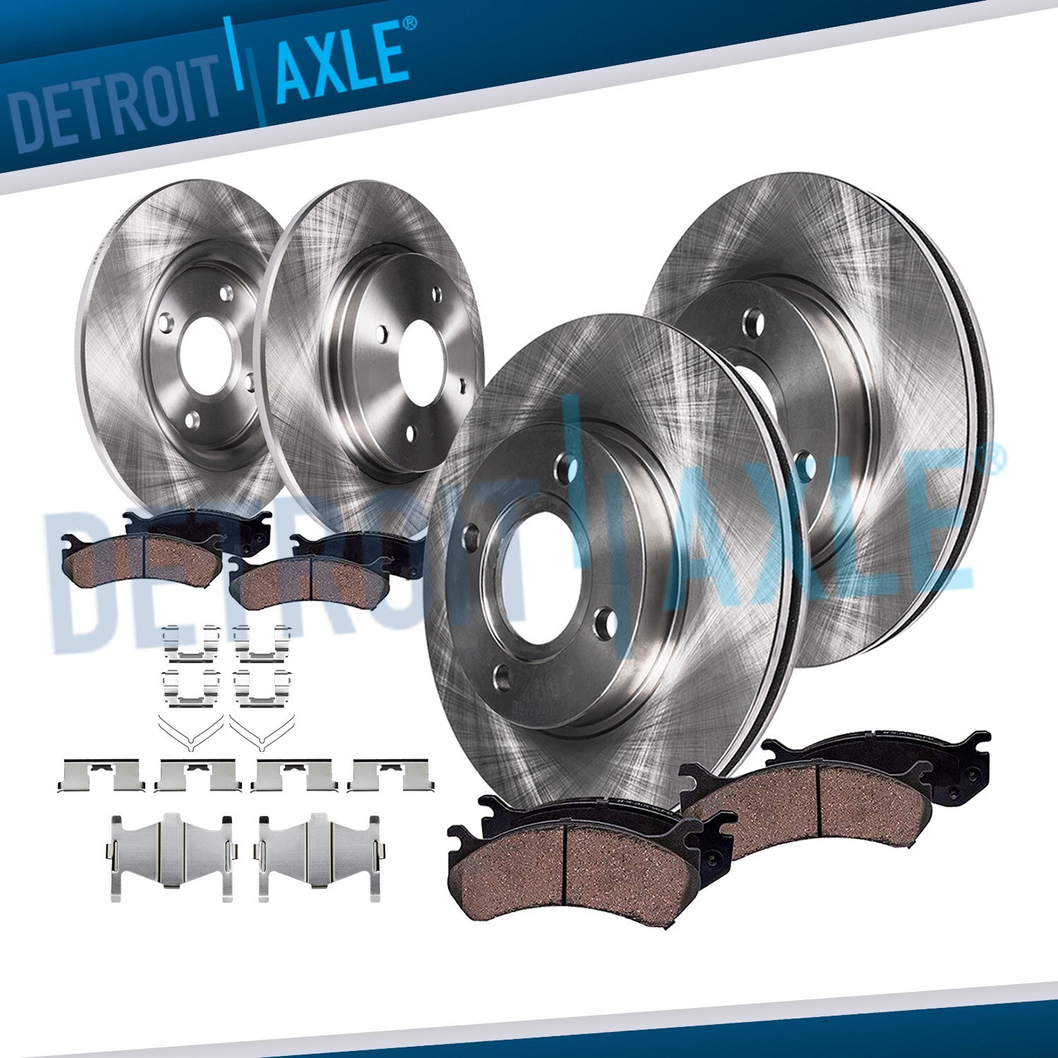 8pc Front & Rear Disc Rotors + Ceramic Brake Pads for Nissan Altima Infiniti G20