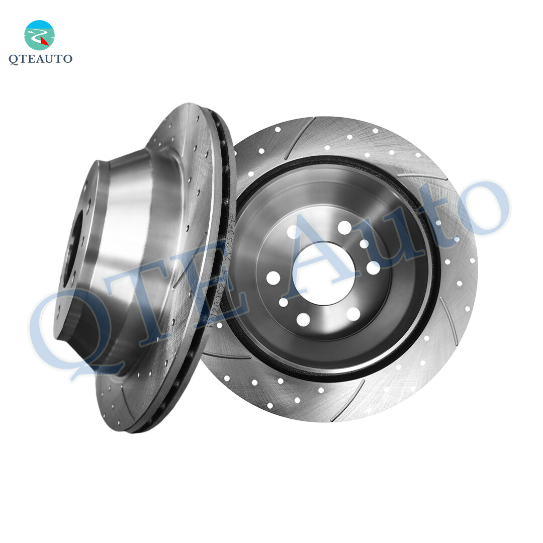 Front 303mm Drilled Slotted Brake Disc Rotors For 1998-2002 Chevrolet Camaro