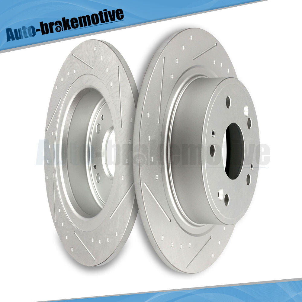 2X REAR BRAKE ROTORS FOR ACURA TSX HONDA ACCORD COUPE SEDAN HYBRID HR-V PLUG IN