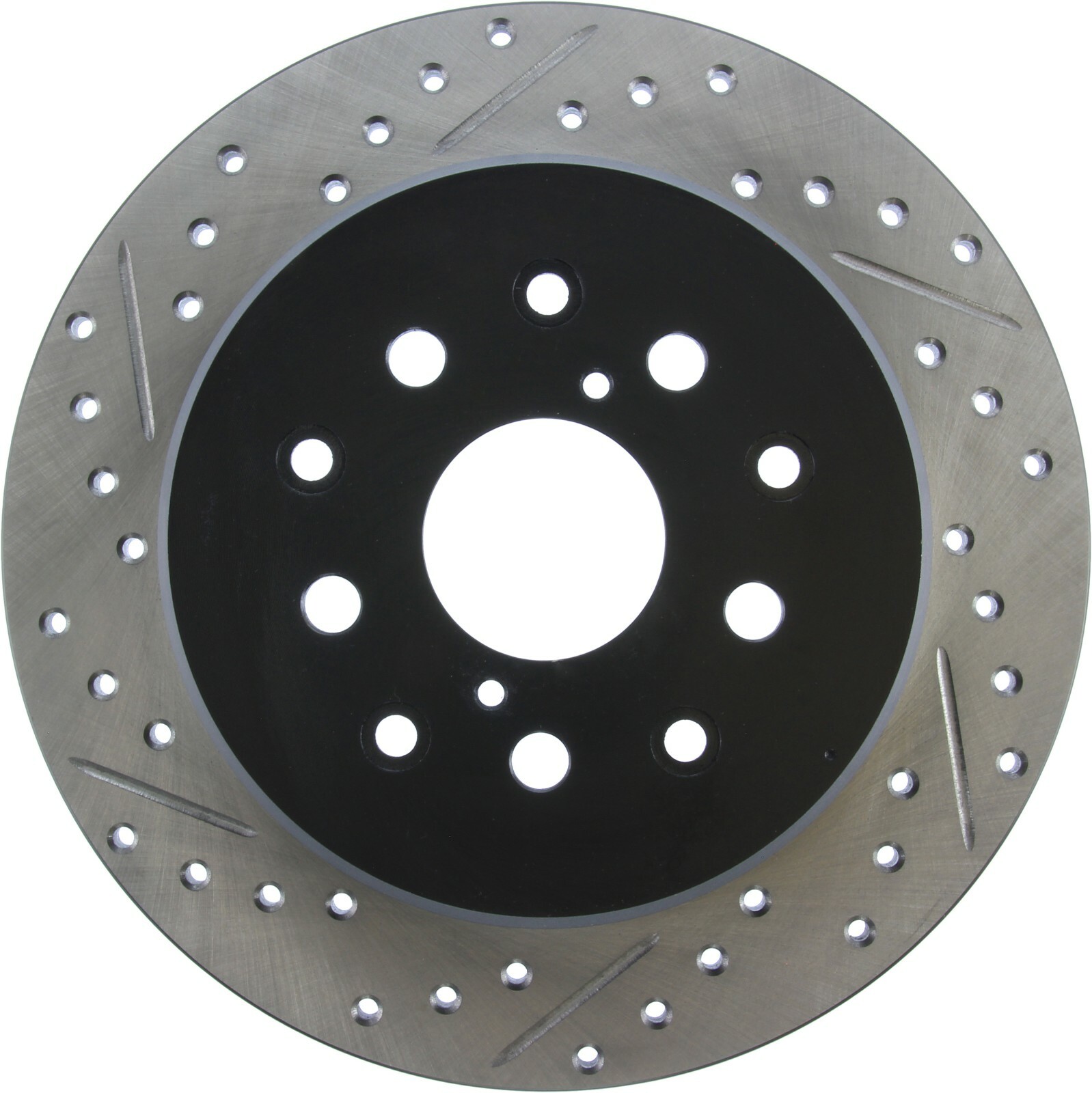 StopTech Sport Drilled & Slotted 1-Piece Rear Brake Rotor for 02-10 Lexus SC430