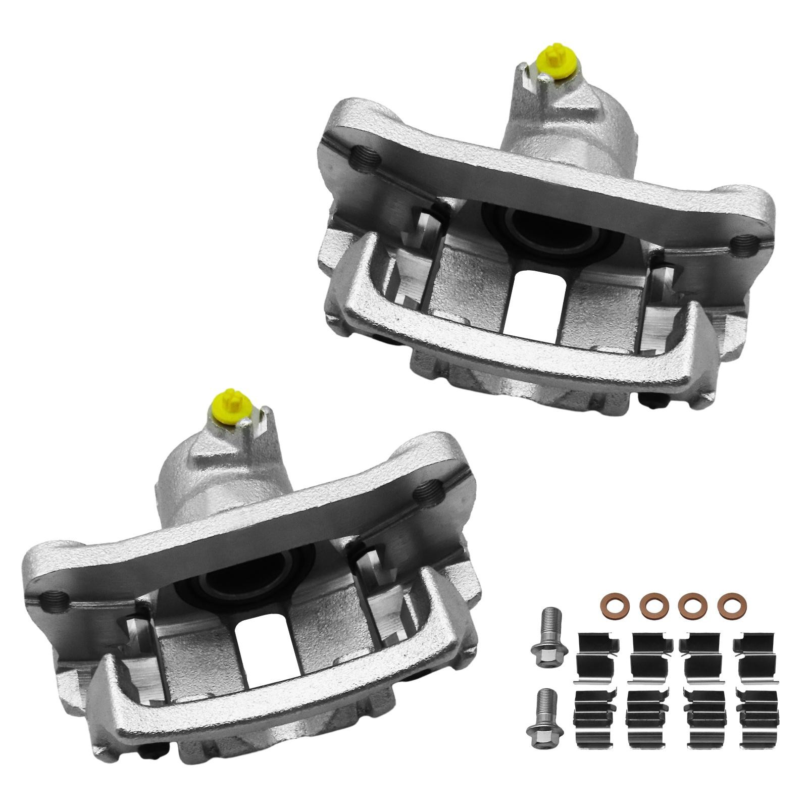 Front Rear Rotors Ceramic Pads + Brake Calipers for 2003-2009 4Runner FJ Cruiser