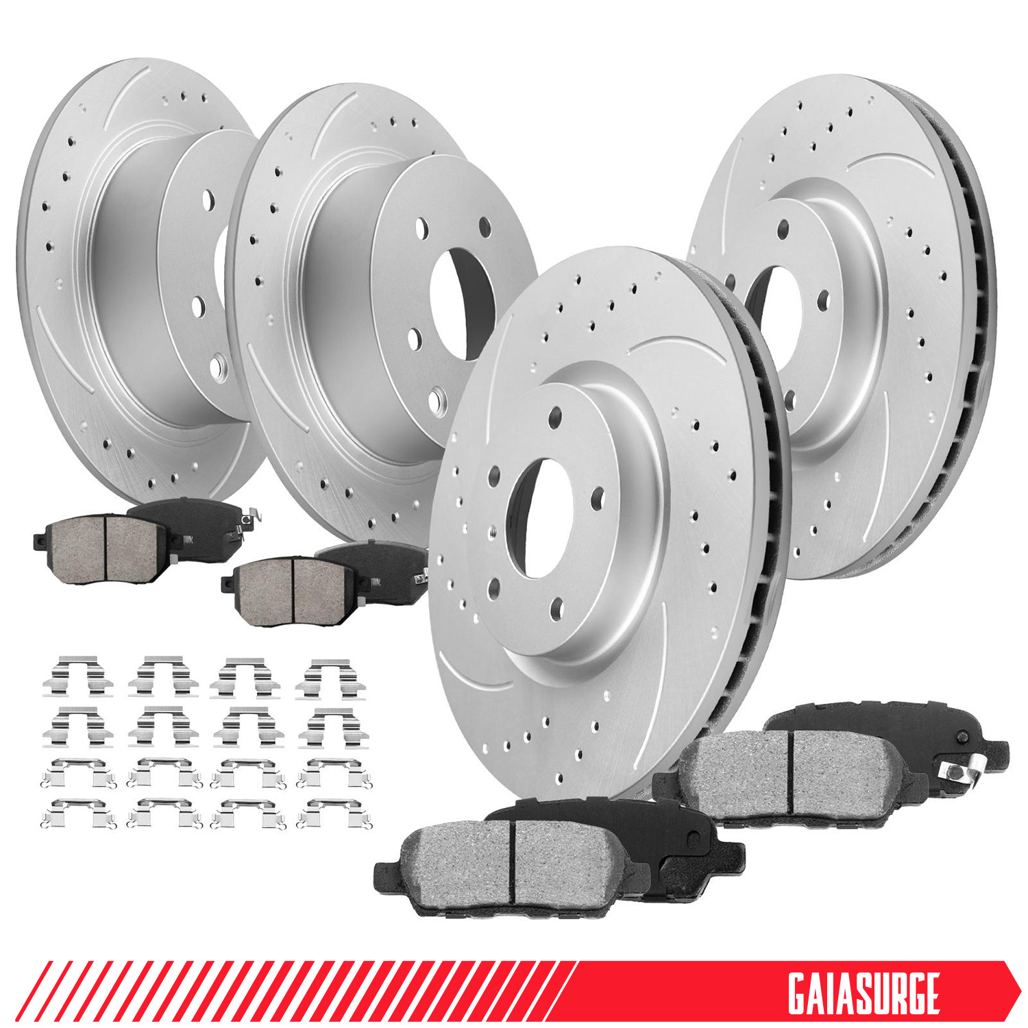 12.6in Front & 11.5in Rear Rotors Brake Pads for 2005 2006 Nissan Maxima Altima