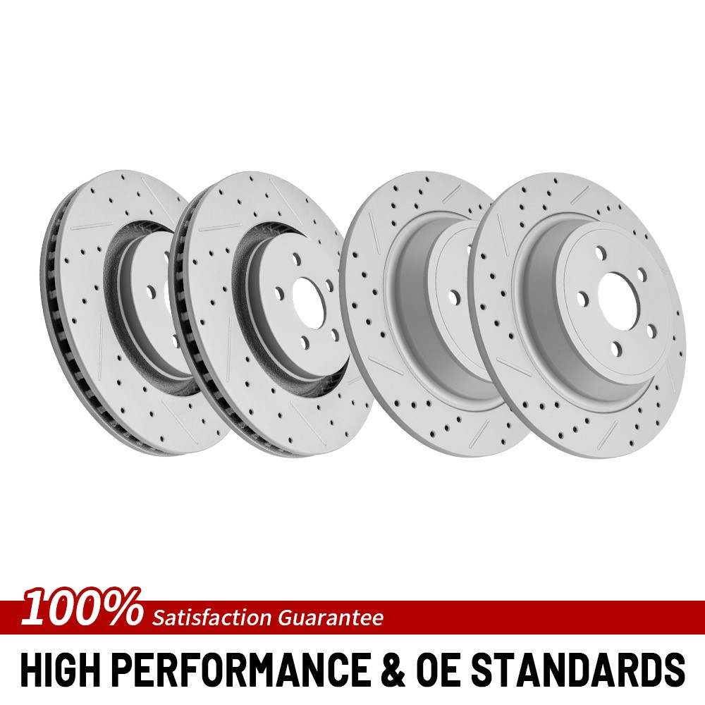 Front Rear Brake Rotor For Ford Edge Fusion Lincoln MKX/MKZ Nautilus Continental