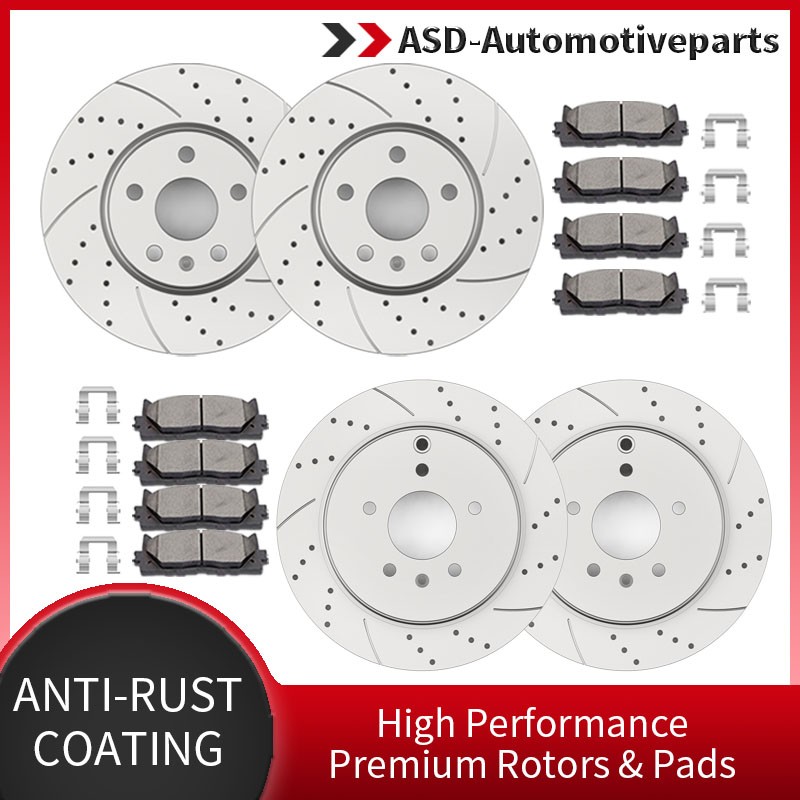 321mm Front Rear Brakes Discs Rotors Pads Fit for Chevrolet Equinox GMC Terrain