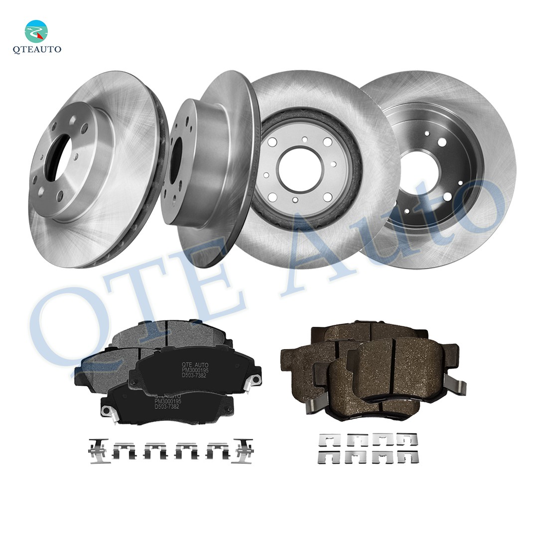 12PC 260 F-R Brake Disc Rotors-D503 7382 Ceramic Brake Pad To 1998 1999 Acura CL