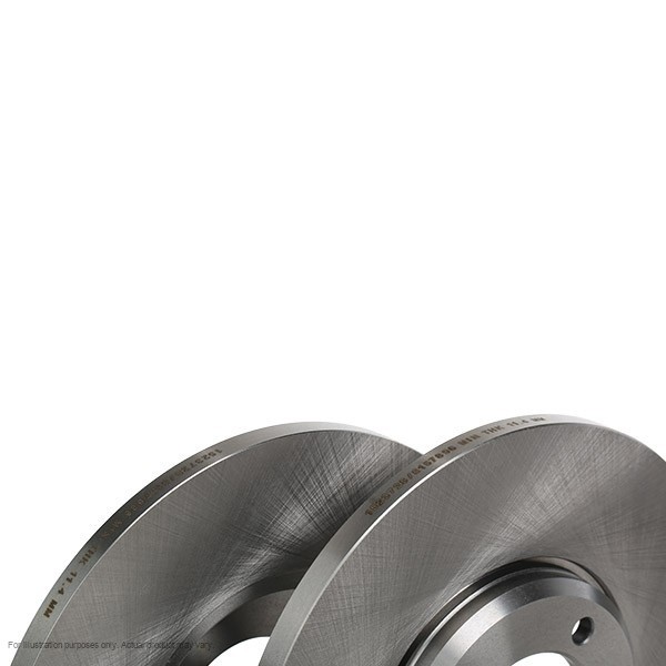 2X APEC Front Brake Discs for FORD ZEPHYR III 1962-68 244mm Solid SDK6574