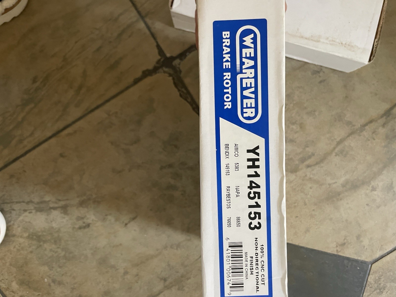 2 Carquest Brake Rotors, 5383, 641801006749, New In Box Wearever YH145153