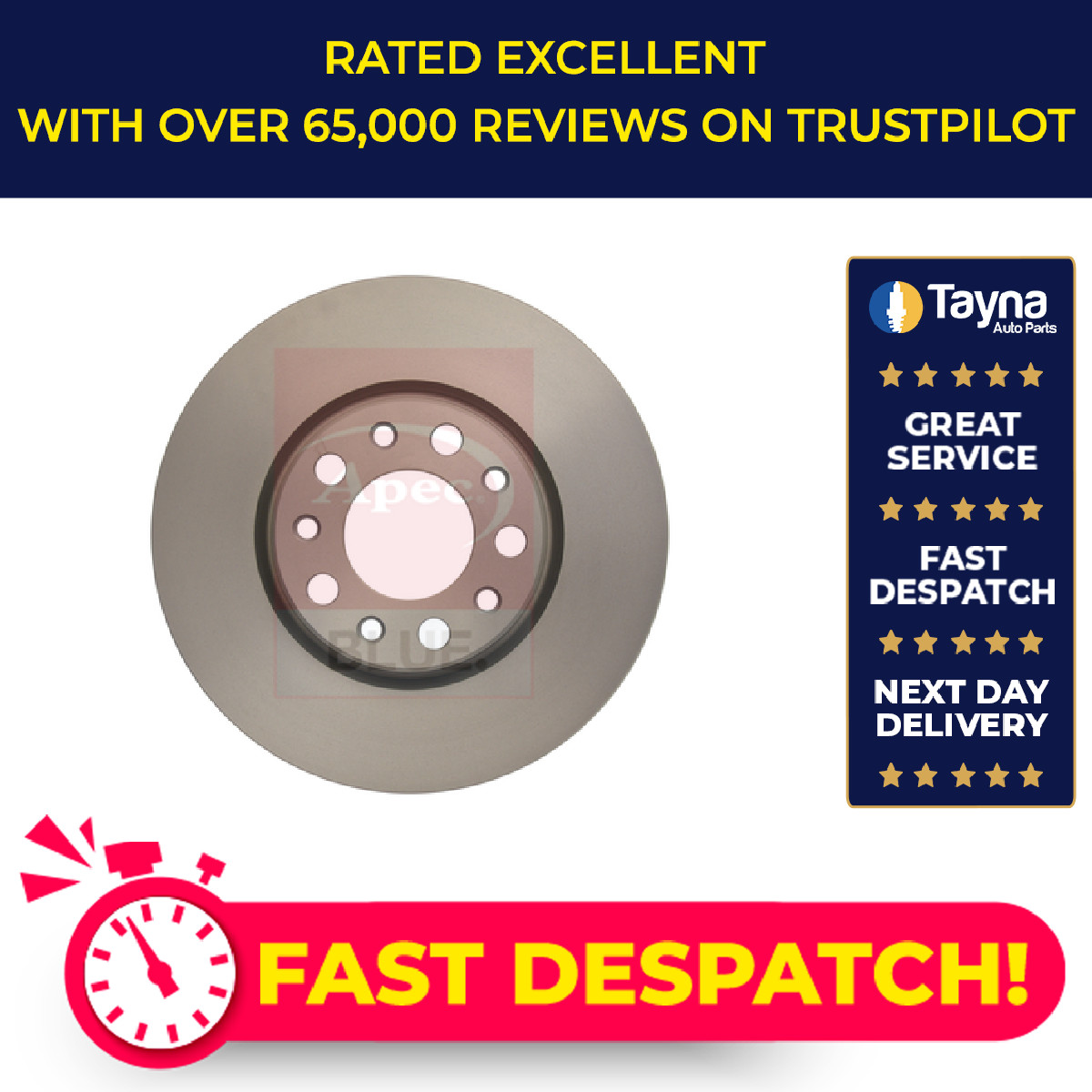 2x Brake Discs Pair Vented fits FIAT 500X 1.4 Front 2014 on 281mm Set 51806278