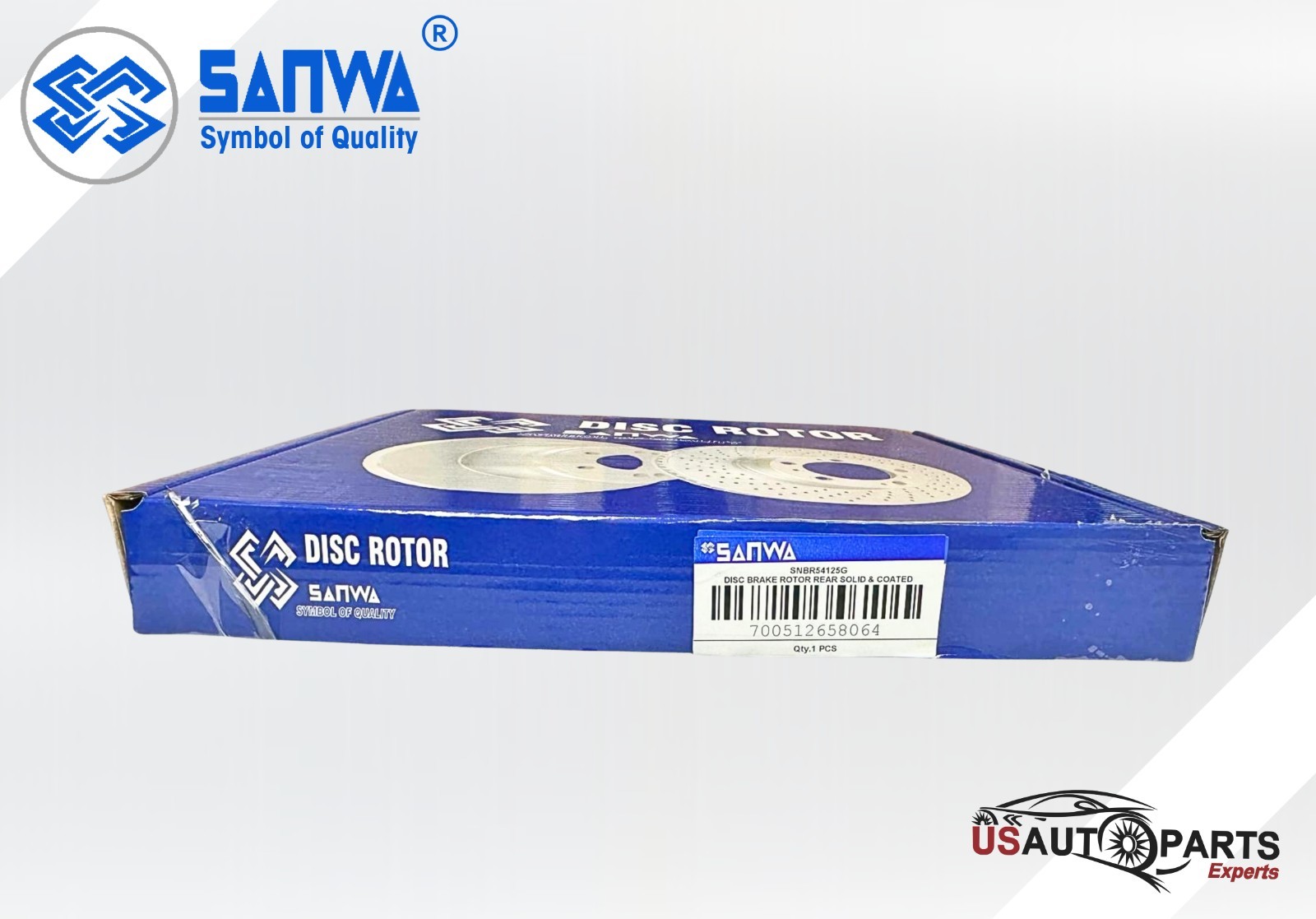 REAR BRAKE ROTOR SOLID & GEOMET COATED 330 MM FOR FORD EXPLORER EDGE 05-19 2.3L