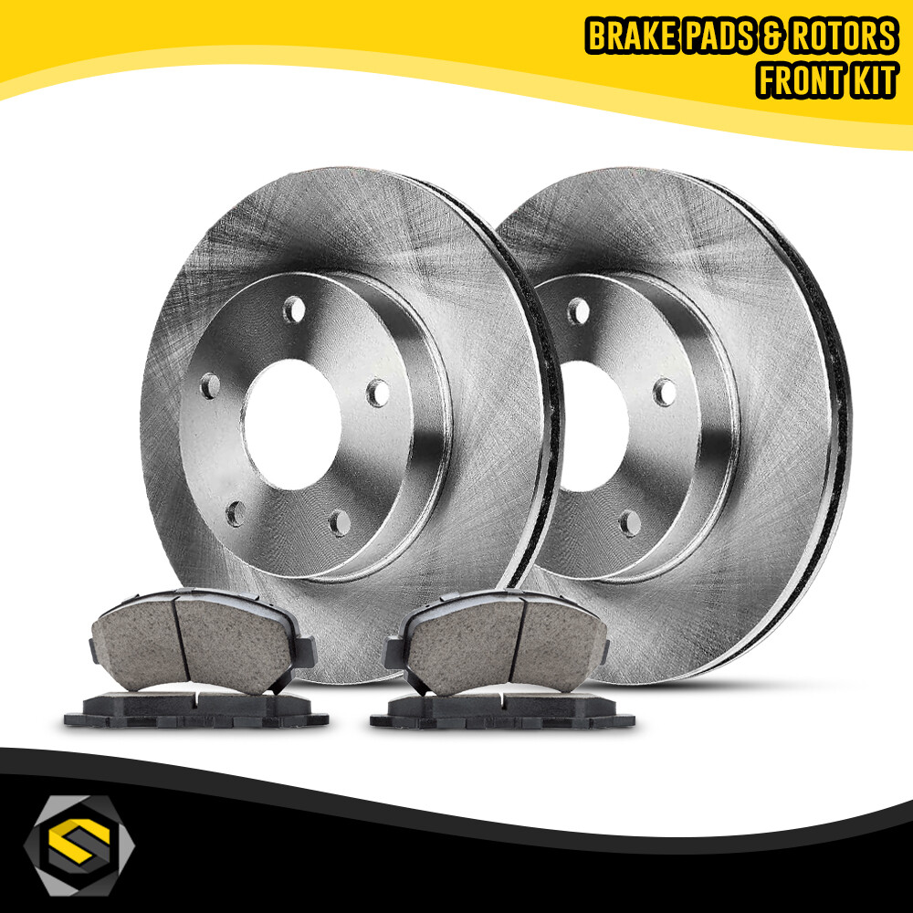 Front Brake Rotors Ceramic Pads Kit for Chevrolet Cruze Limited 2016 5 Lug 276mm