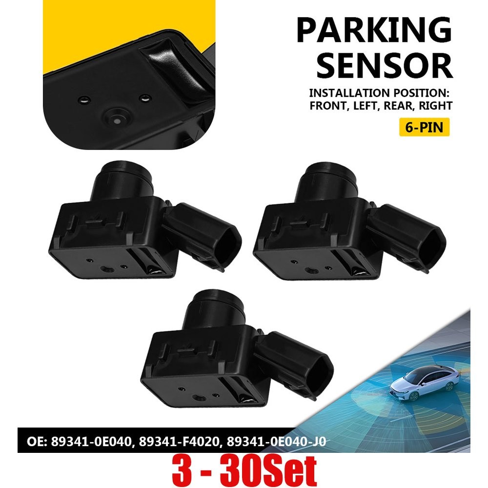3-30PCS For 2022-2025 Toyota Tundra Bumper Reverse Radar Parking Sensor PDC 6Pin