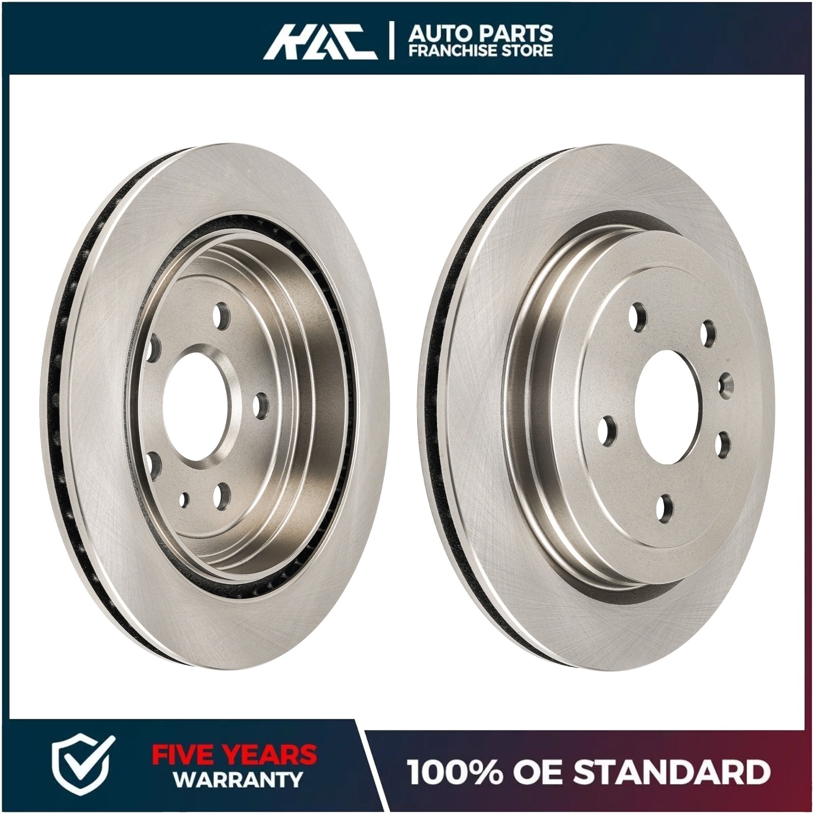 Rear LH & RH Brake Rotors for 10-15 Chevrolet Camaro 10-13 Cadillac CTS 315mm