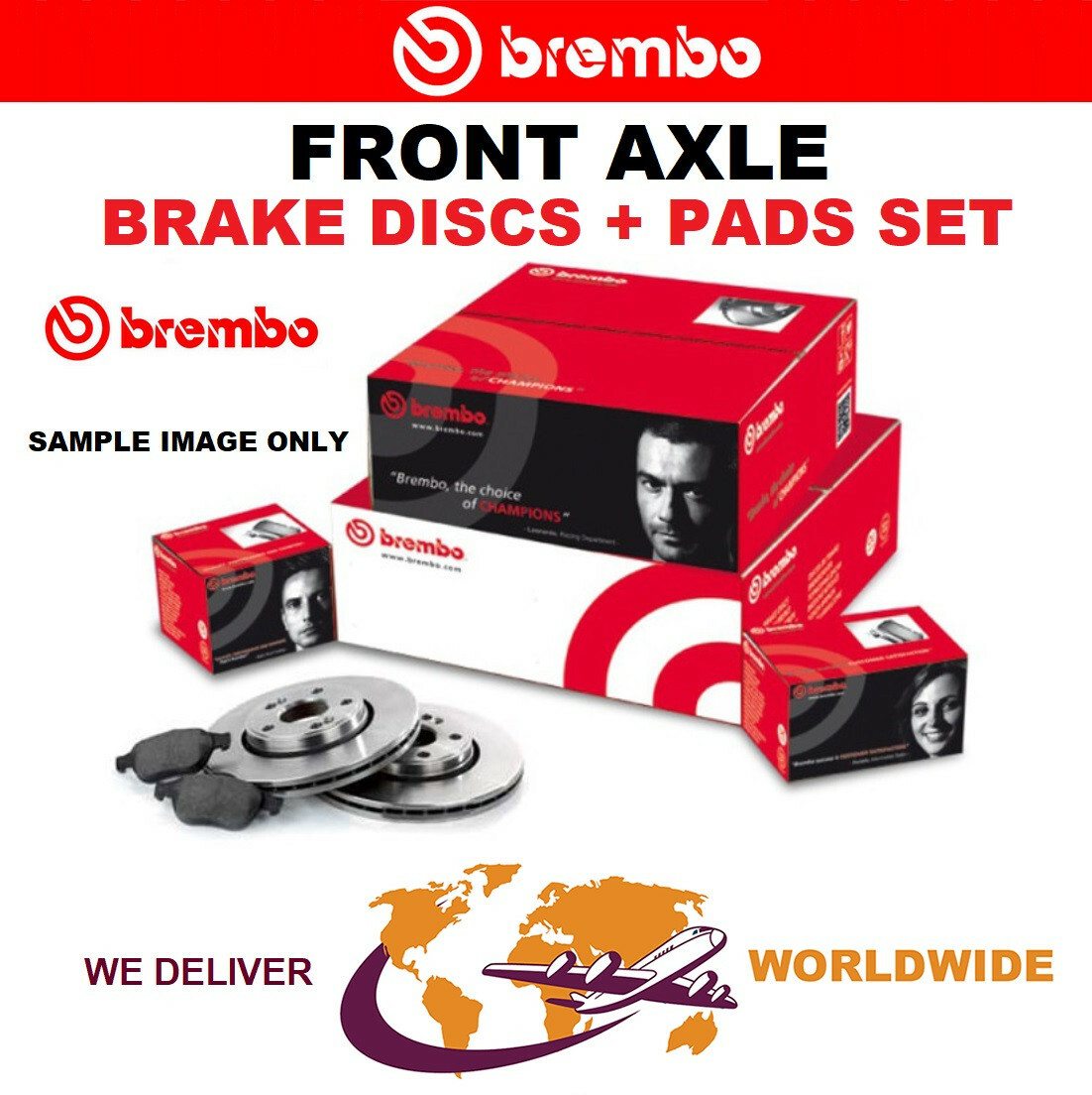 BREMBO Front Axle BRAKE DISCS + PADS for MERCEDES S-Class S350 BlueTec 2011-2013
