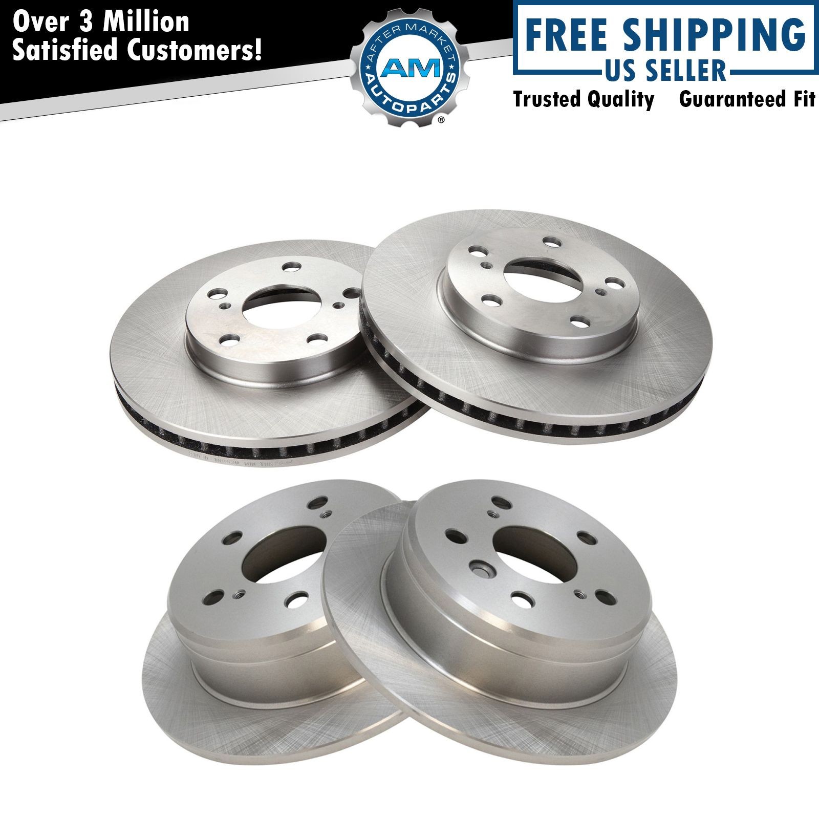 Brake Rotor Front & Rear Kit of 4 for Lexus ES300 Toyota Camry Solara