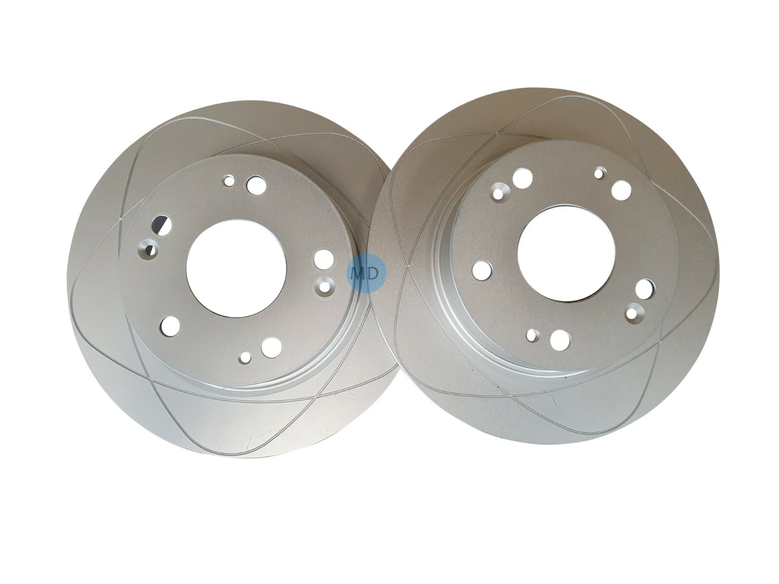 Rear Slotted Disc Brake Rotors Fits Honda Accord 03-07, Acura TSX 04-08; 260mm