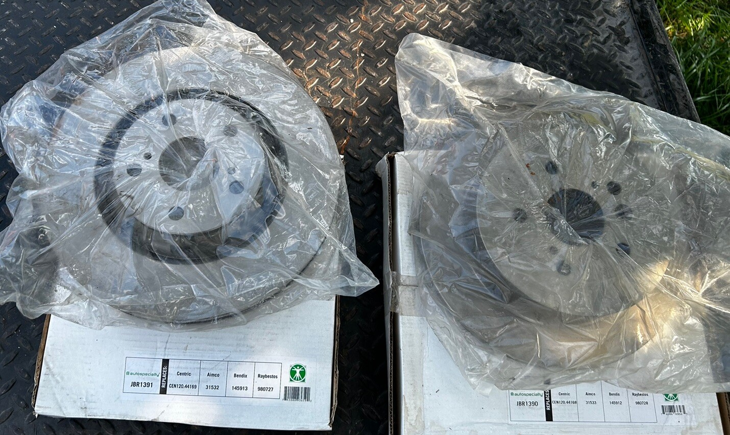 2009-2016 Toyota Venza PowerStop AutoSpecialty Uncoated FRONT Brake Rotors